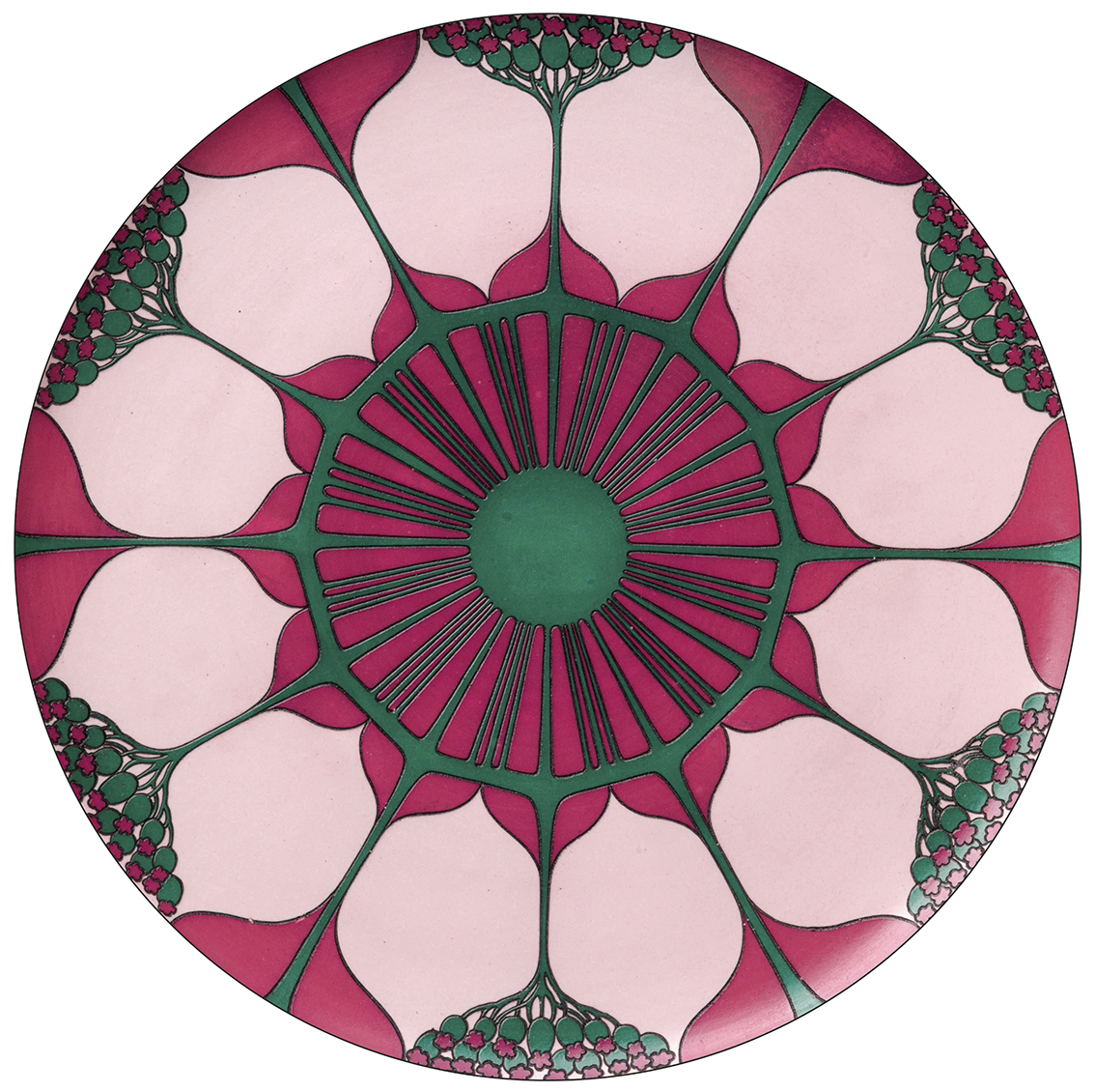 Papier peint Circle Icon (pink)