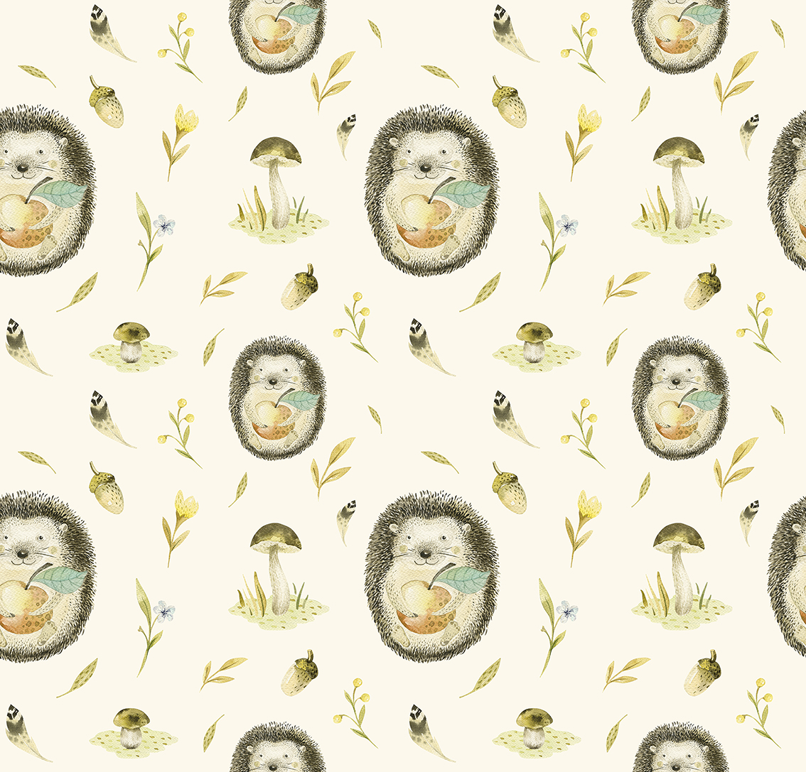 Dear Hedgehog  - Mural Yellow