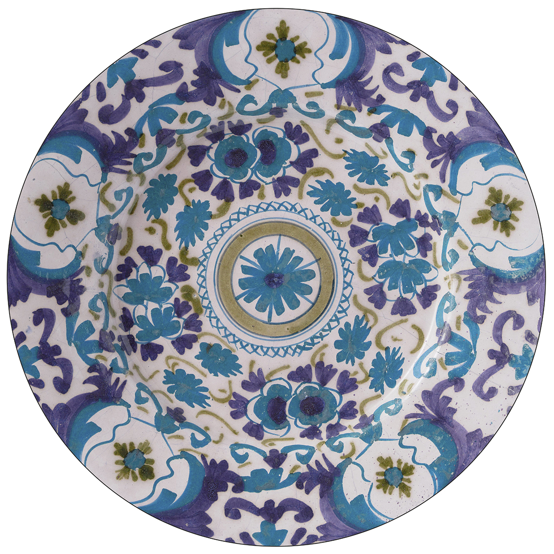 Papier peint Circle Delft Blue - Multicolor (blue)