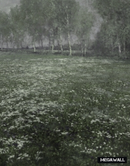 Flowering Meadow Arty - Wallcover