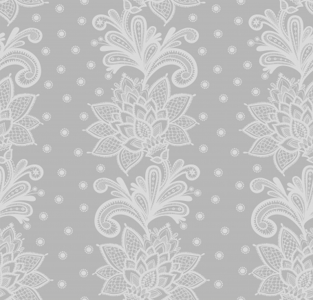 Baby Bloom - Mural Grey