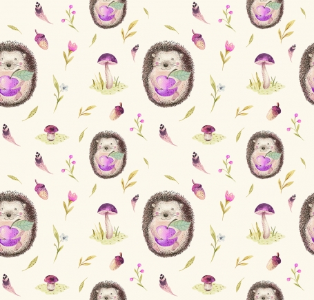 Dear Hedgehog  - Mural Pink