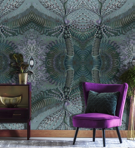 Wallpaper Dreamscape green