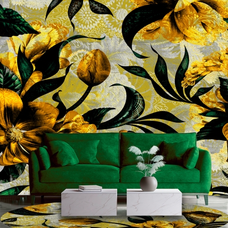 Hidden Treasure - yellow-  rug