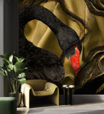 Wallpaper Mystique - yellow