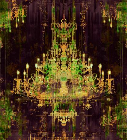 Wallpaper Venetian - green