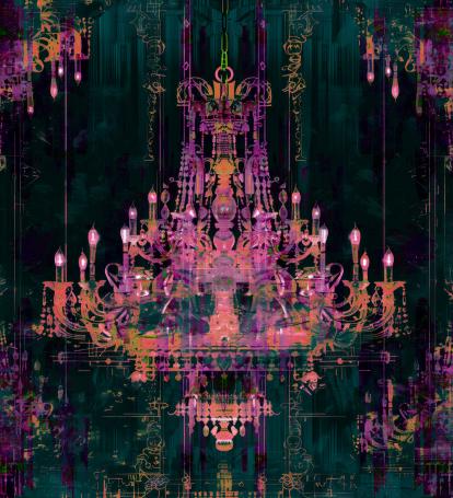 Wallpaper Venetian - lila
