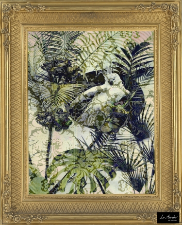 Wallpaper Exotic Green - Framed