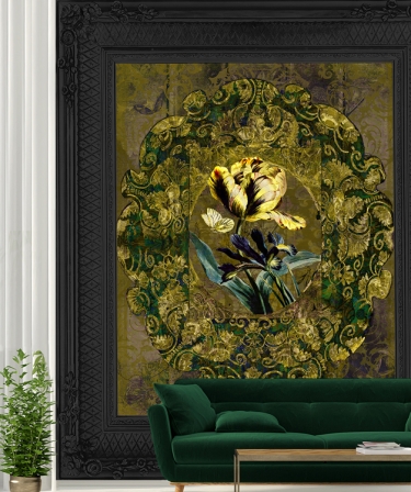 Wallpaper Jardin #160928 Framed