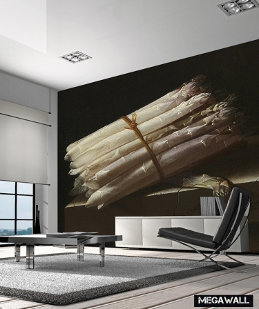 Still life with asparagus - Wallcover