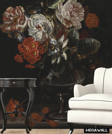 Still life with flowers 1 - Wallcover