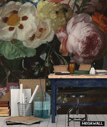 Still life with flowers 4 - Wallcover