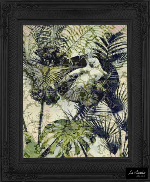 Wallpaper Exotic Green - Framed