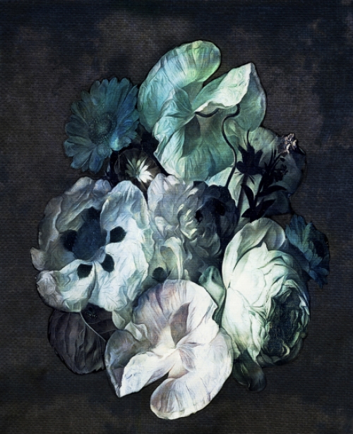 Wallpaper Fleur blue