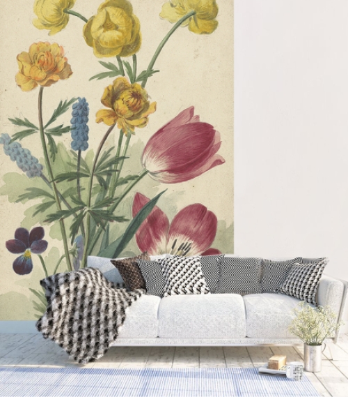 Stilleven met bloemen 12 - Behang