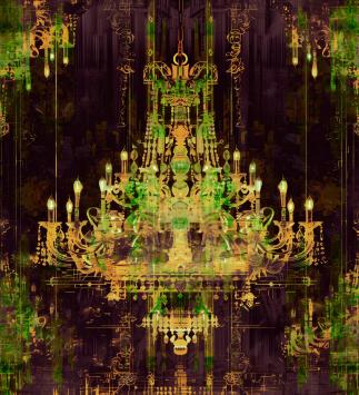 Wallpaper Venetian - green