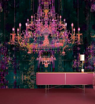 Wallpaper Venetian - lila